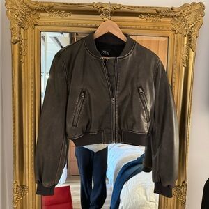 Zara Black Leather Jacket